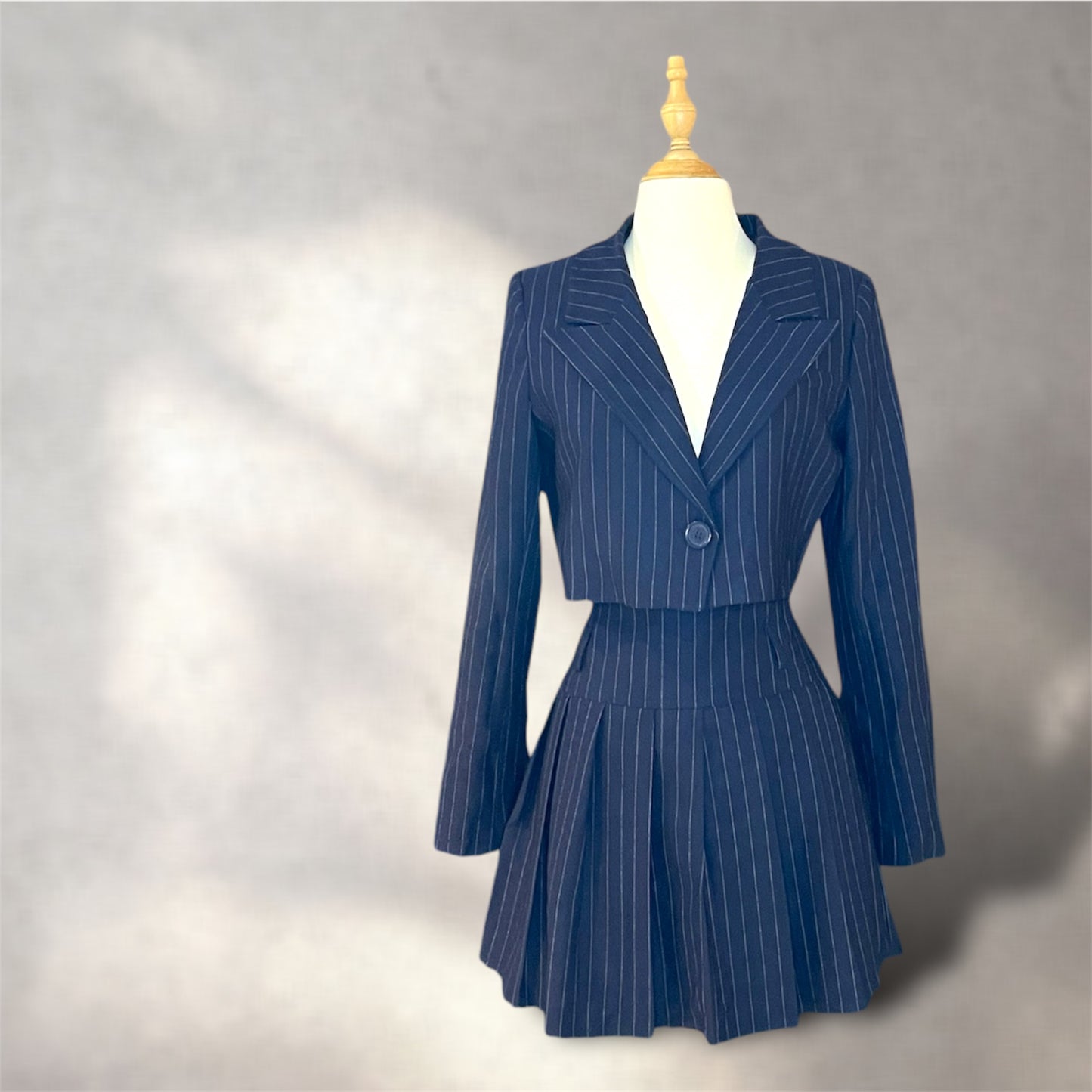 TAILLEUR JUPE BLEU MARINE